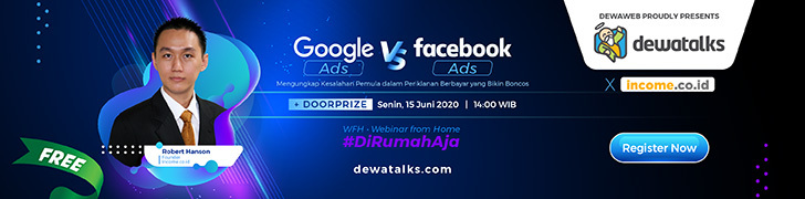 Daftar dan tonton webinar Dewatalks