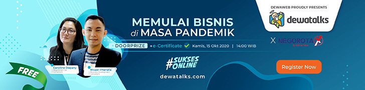 Daftar dan tonton webinar Dewatalks