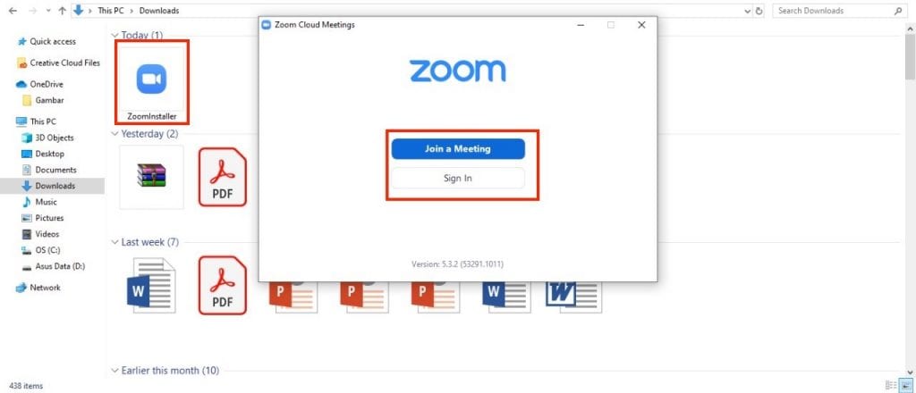 install zoom app windows 10