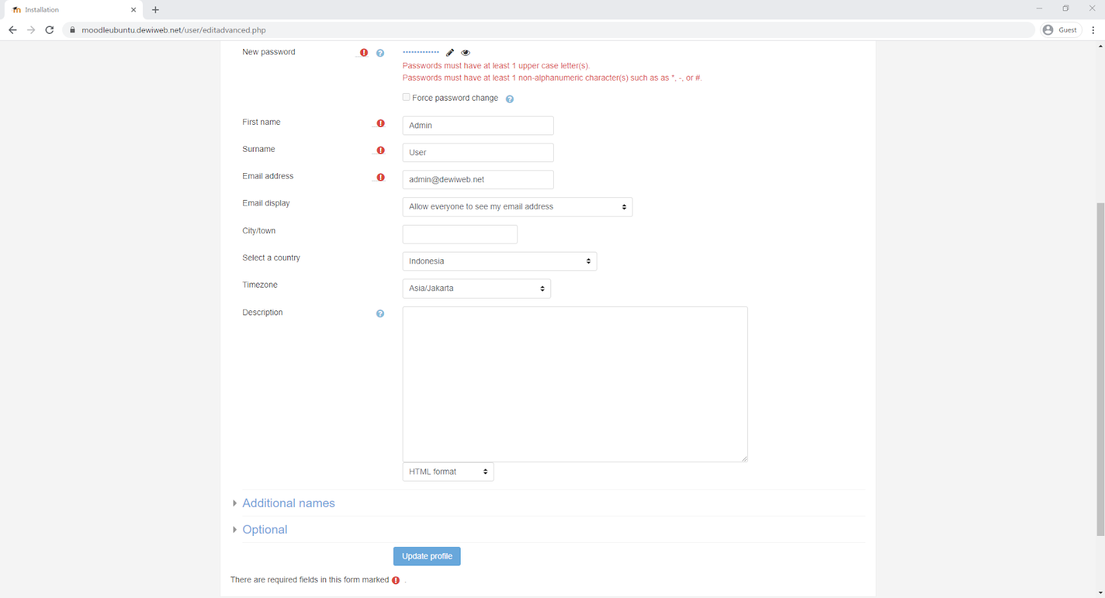 Cara Instal Moodle di VPS Ubuntu 18.04