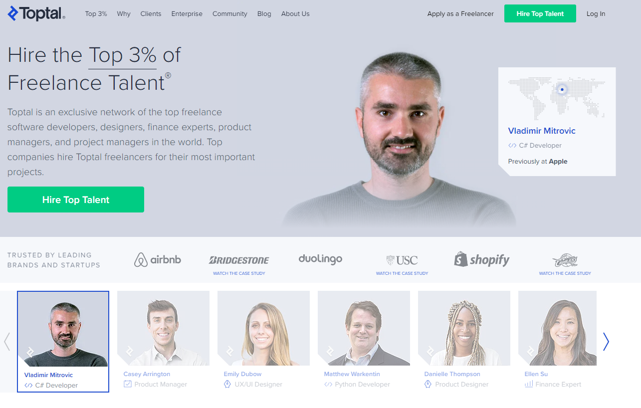 toptal freelance