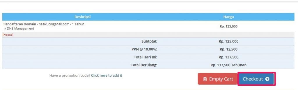 cara beli domain