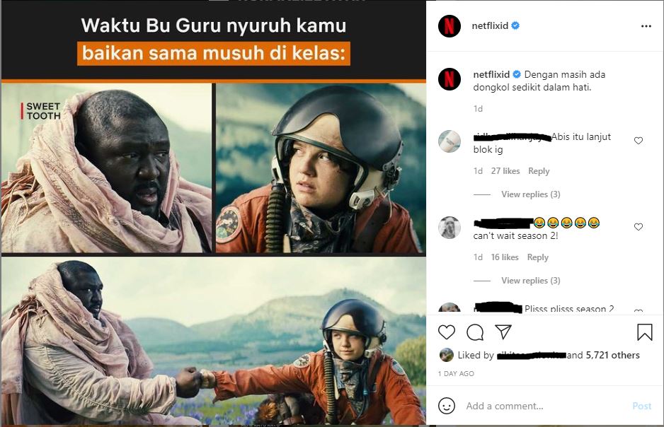 brand image on social media - netflix