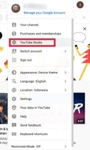 cara monetisasi youtube - klik youtube studio