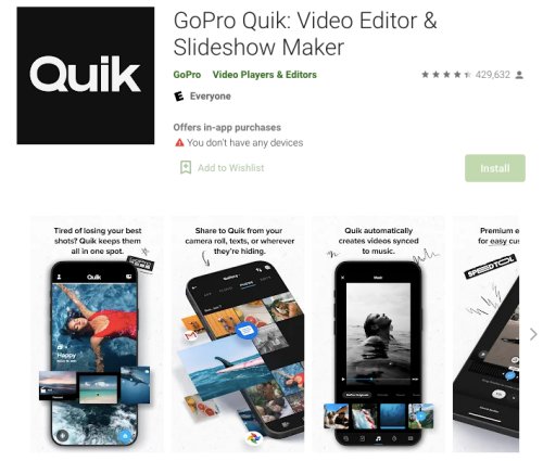 aplikasi edit video terbaik android - quik